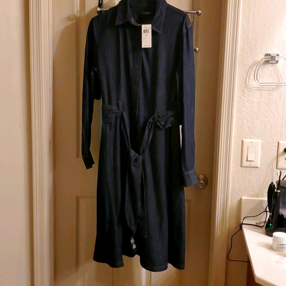 Jean Wrap Dress